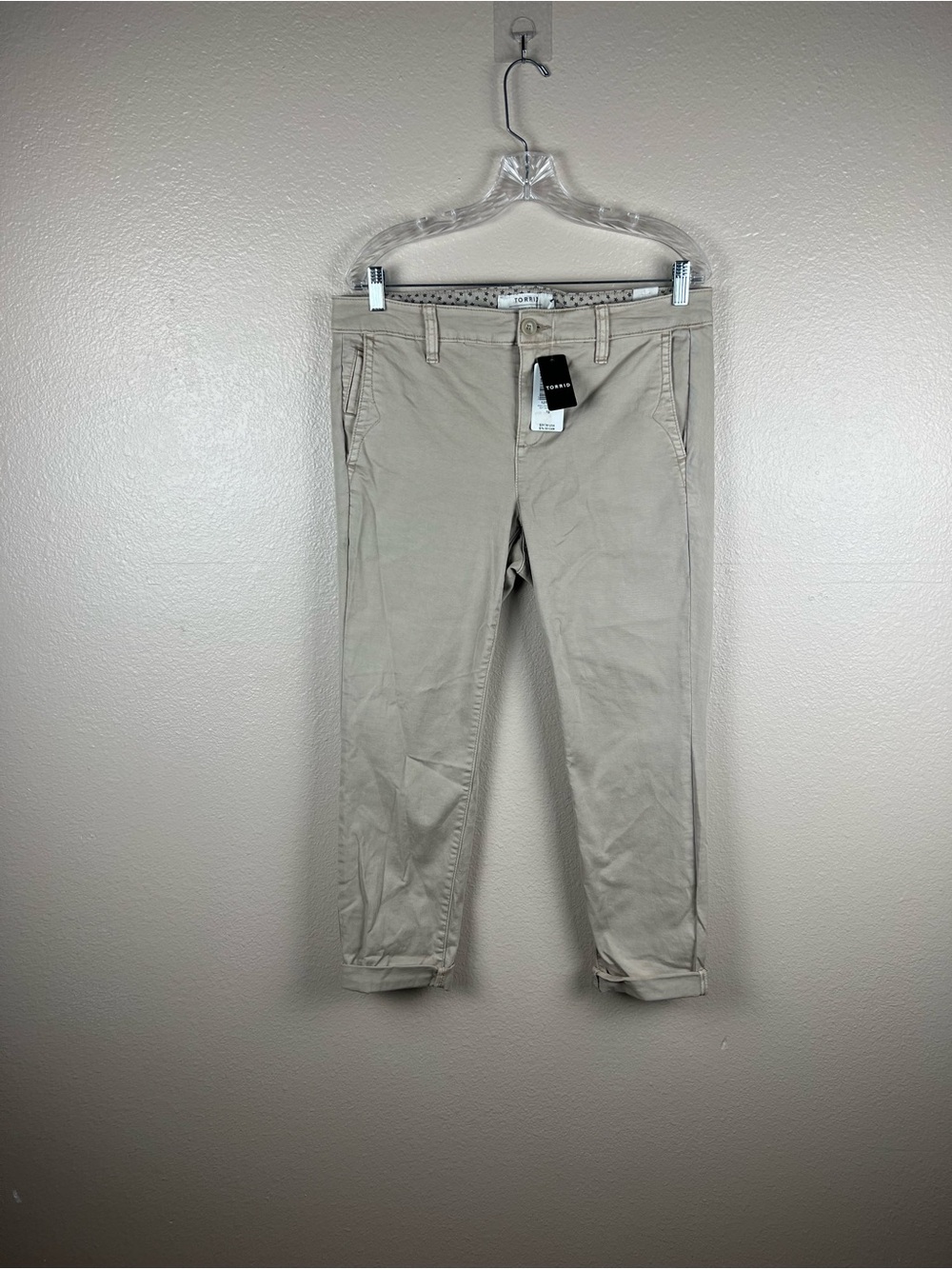 Torrid First at Fit Khaki Cropped Chino Pants Size 10 NWT